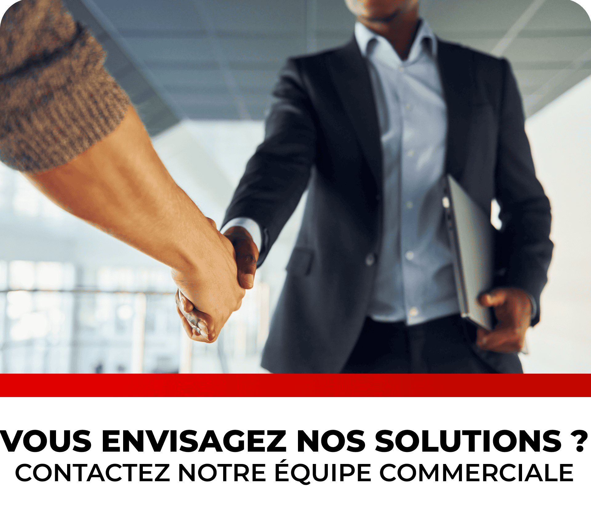 Business handshake with person in formal suit